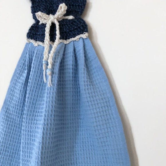 Dress Shape Dish Towel, Crochet Tea Towel Set, Crochet Cute Gift Set - Picture 13 of 16